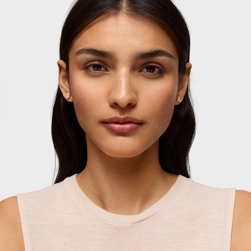 18K gold vermeil bear Earrings with diamonds TOUS 1950