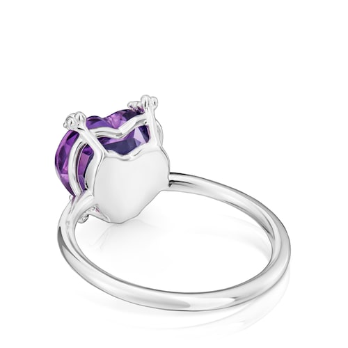 Anillo de plata y amatista Color Pills