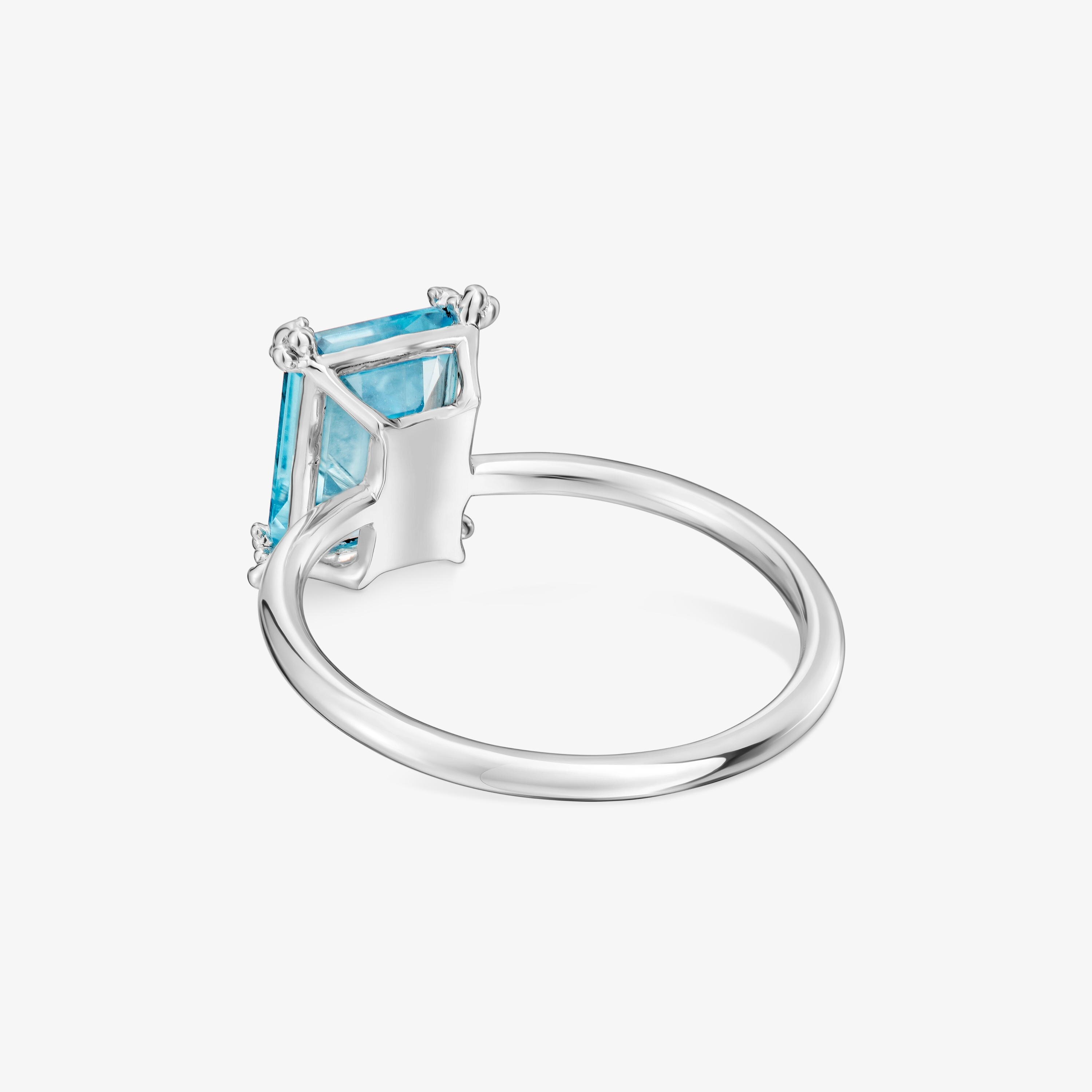 Silver Ring with topaz Color Pills
