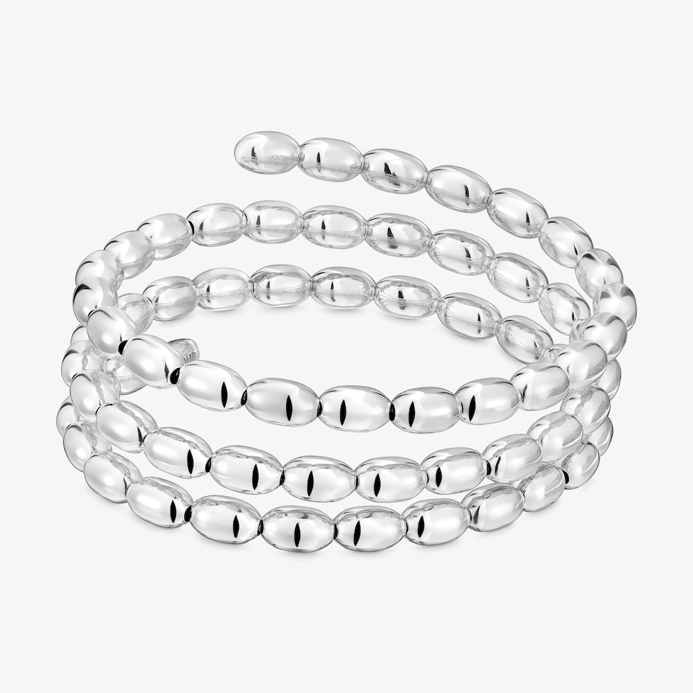 Silver spiral Bangle TOUS Basics