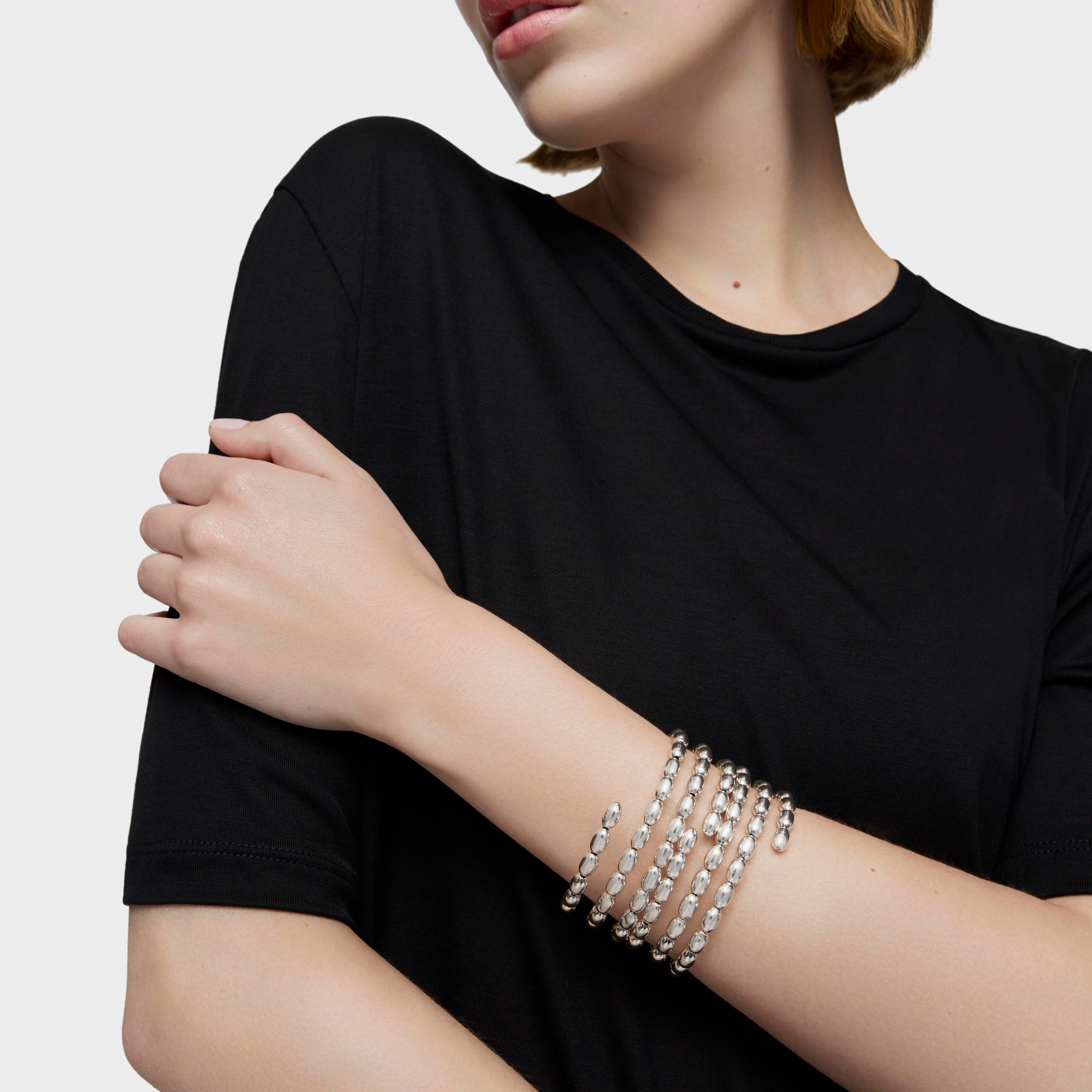 Silver spiral Bangle TOUS Basics