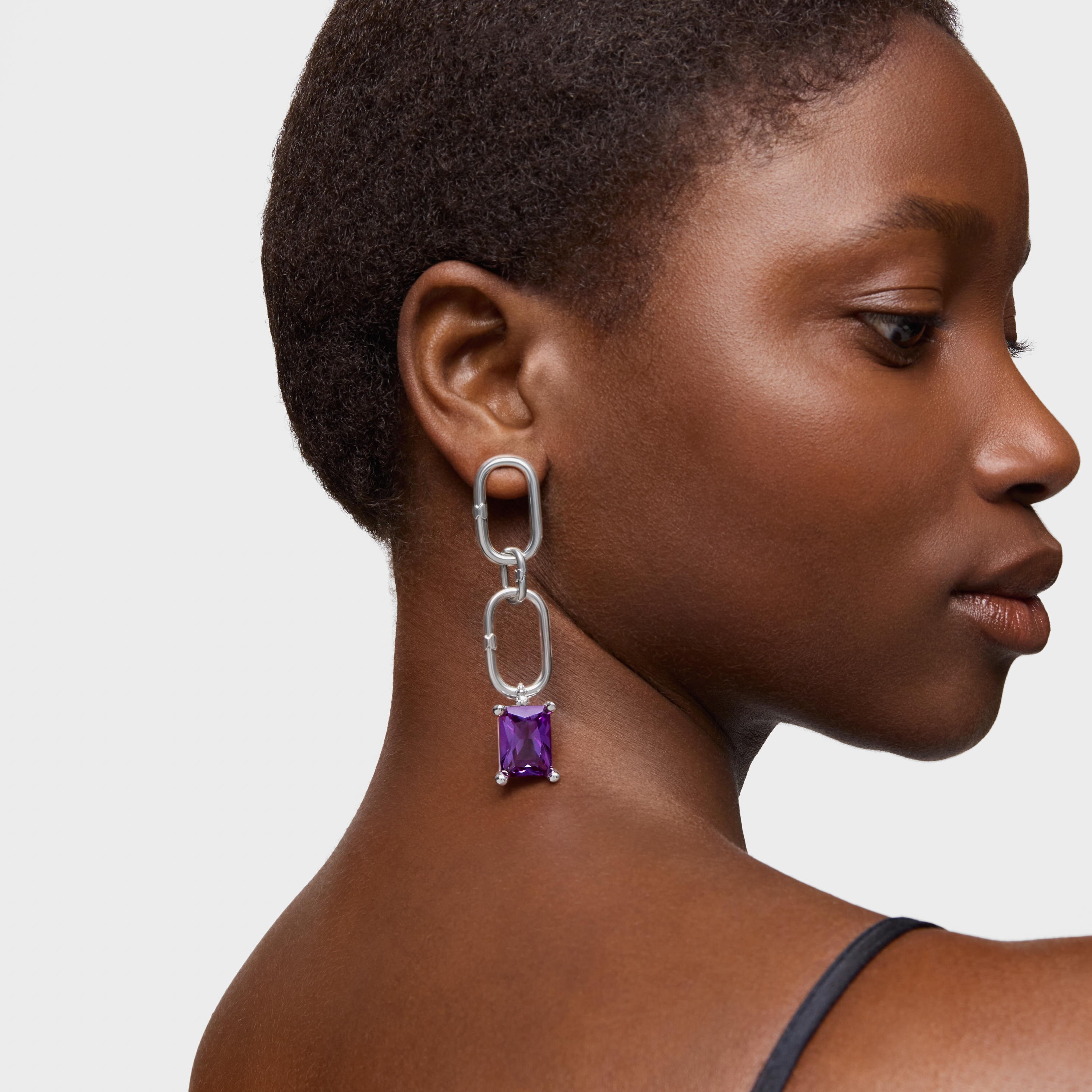 Small silver Pendant with lab-grown lilac sapphire TOUS Color LGG