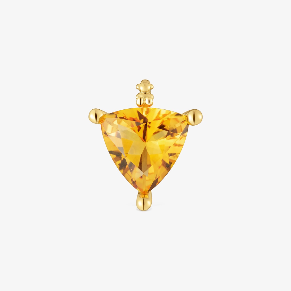 Tous - Colgante Pequeño Con Baño De Oro 18 Kt Sobre Plata Y Citrino Creado En Laboratorio Tous Color Lgg - Naranja