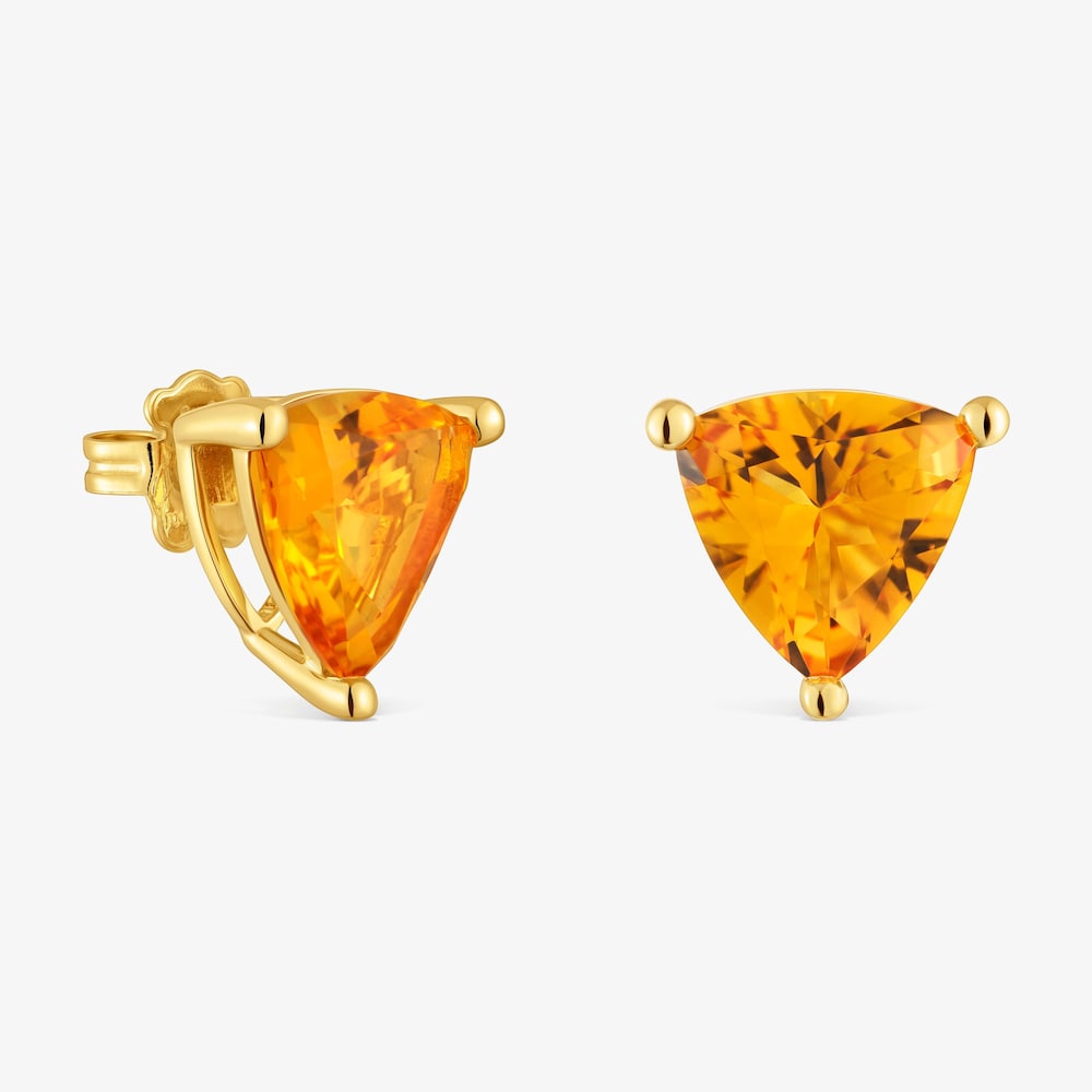Earrings in 18K gold vermeil and lab-grown citrine TOUS Color LGG