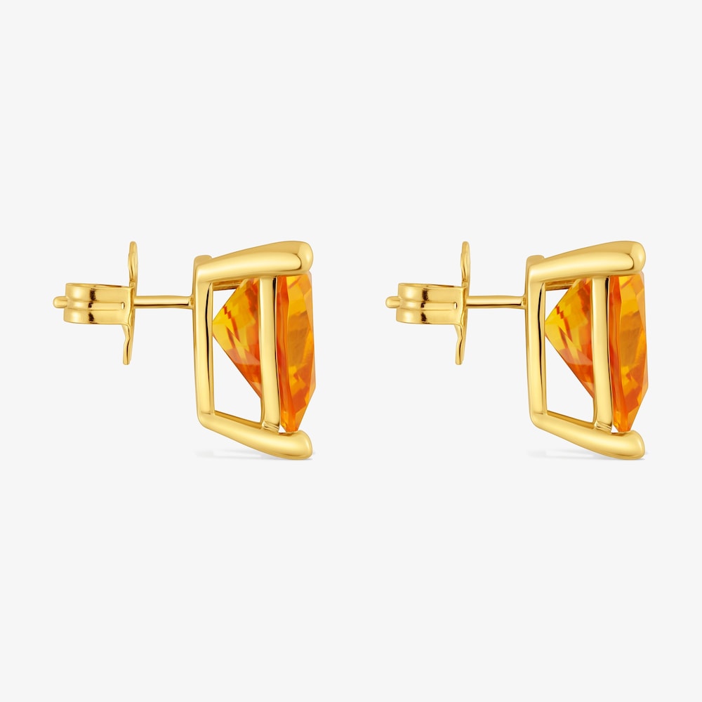 Earrings in 18K gold vermeil and lab-grown citrine TOUS Color LGG
