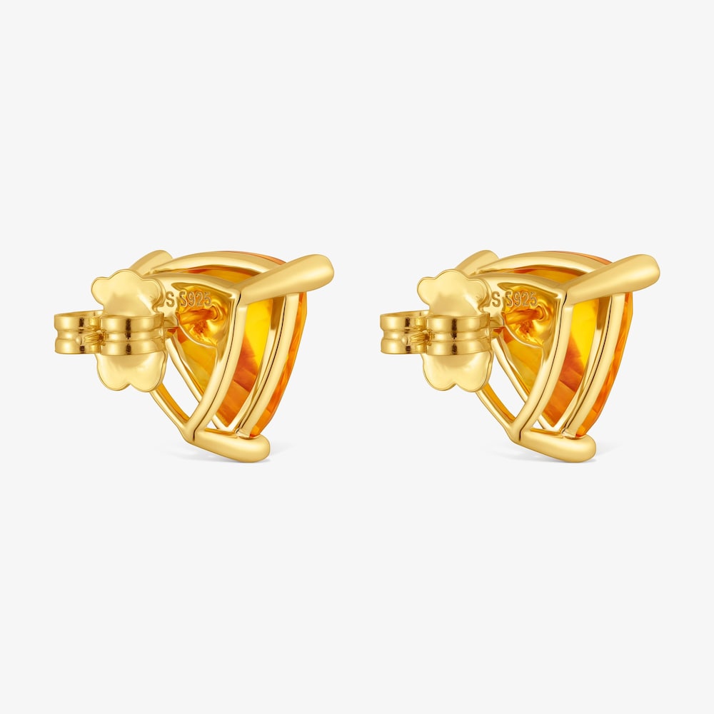 Earrings in 18K gold vermeil and lab-grown citrine TOUS Color LGG