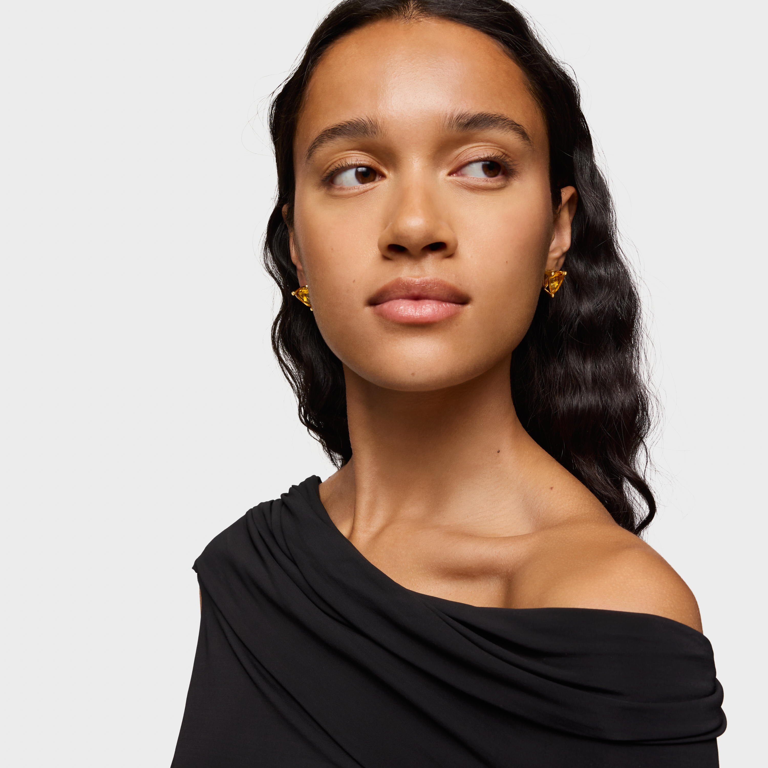 Earrings in 18K gold vermeil and lab-grown citrine TOUS Color LGG