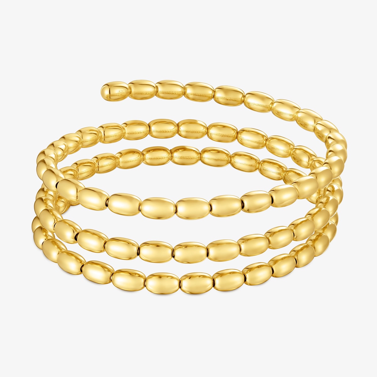 Tous - Pulsera Esclava Espiral Con Baño De Oro 18 Kt Sobre Plata Tous Basics - Dorado