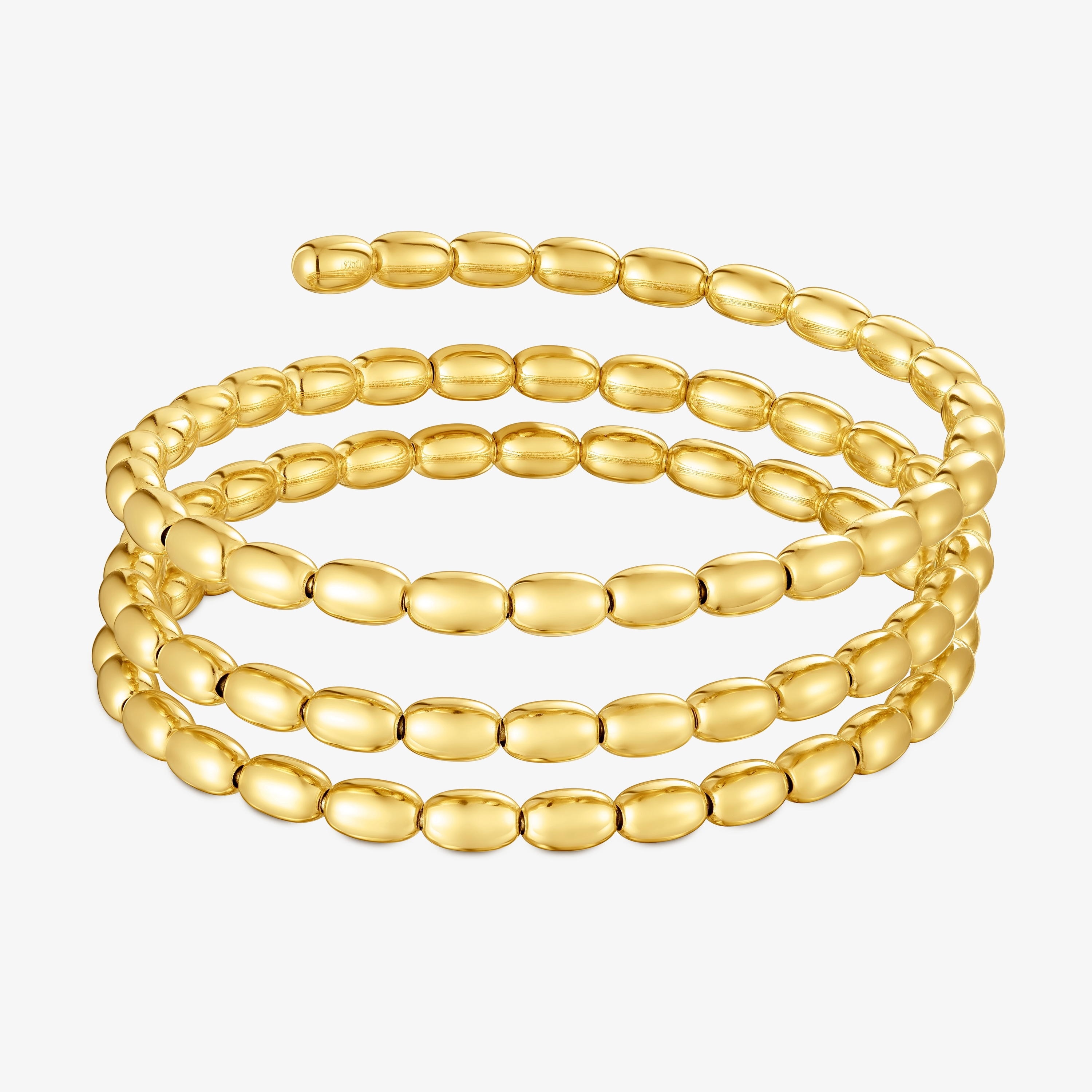 Spiral Bangle with 18K gold vermeil TOUS Basics