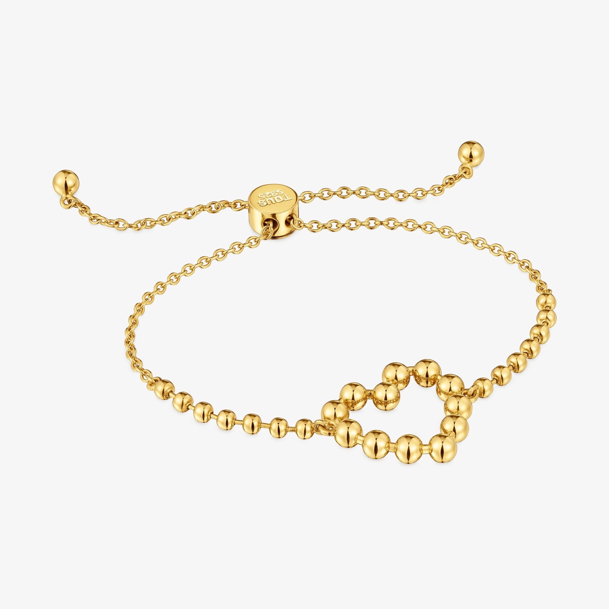 Tous - Pulsera Cadena Corazón Con Baño De Oro 18 Kt Sobre Plata Sugar Party - Dorado