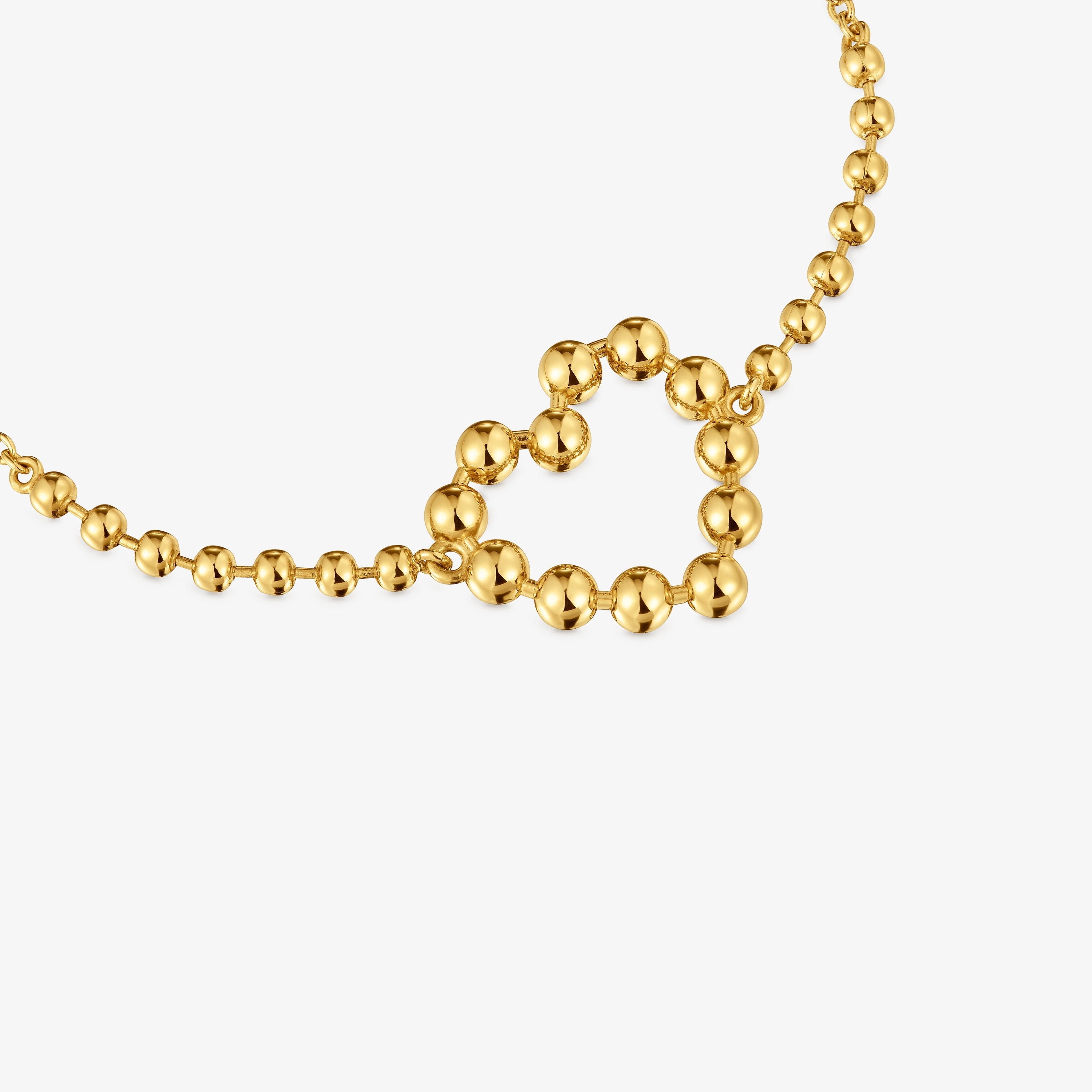 18K gold vermeil heart Chain bracelet Sugar Party