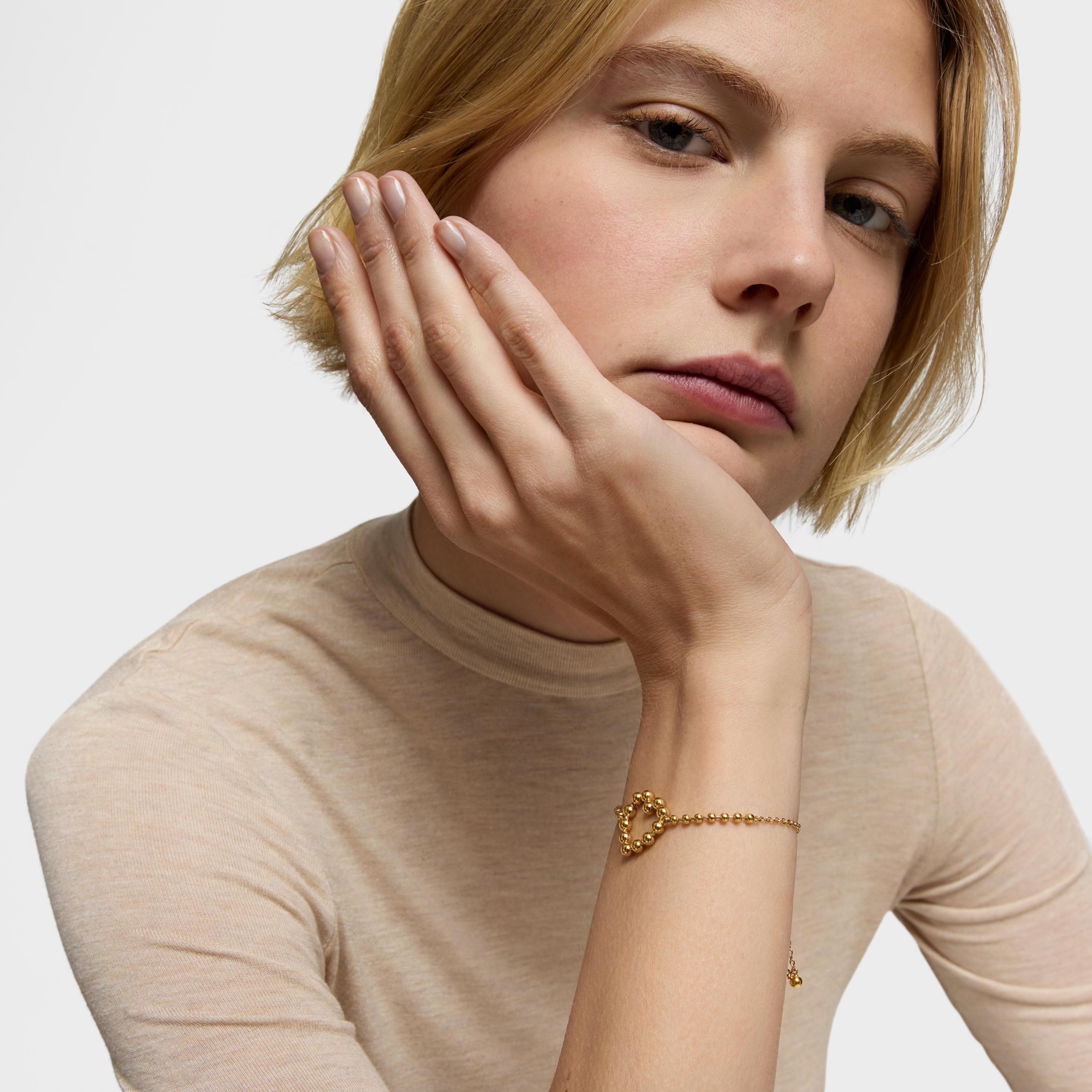 18K gold vermeil heart Chain bracelet Sugar Party