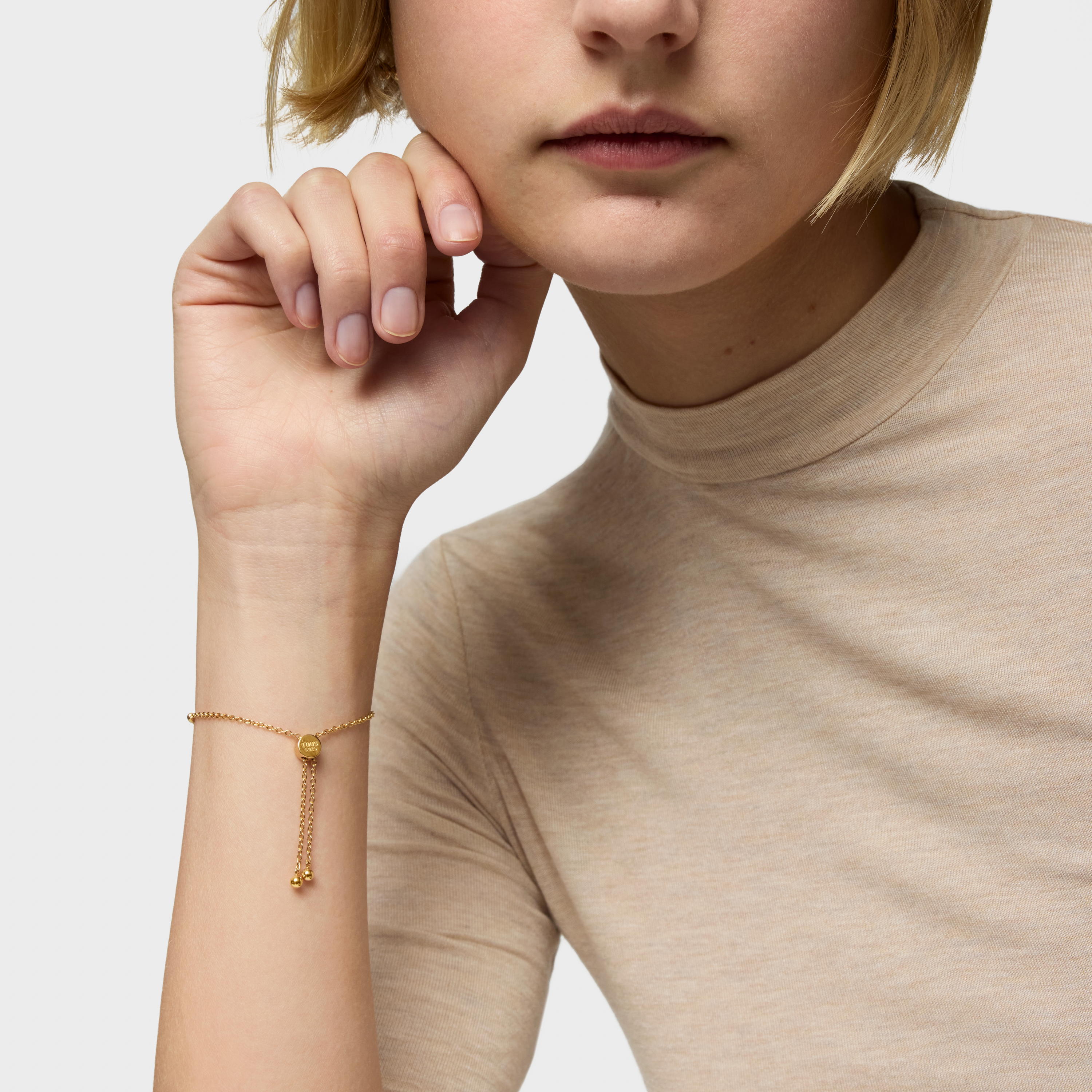 18K gold vermeil heart Chain bracelet Sugar Party