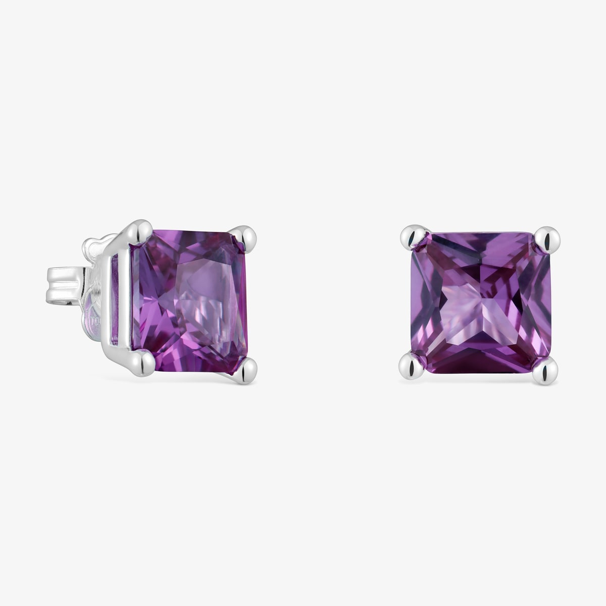 Tous - Pendientes De Plata Y Zafiro Lila Creado En Laboratorio 11 Mm Tous Color Lgg - Lila