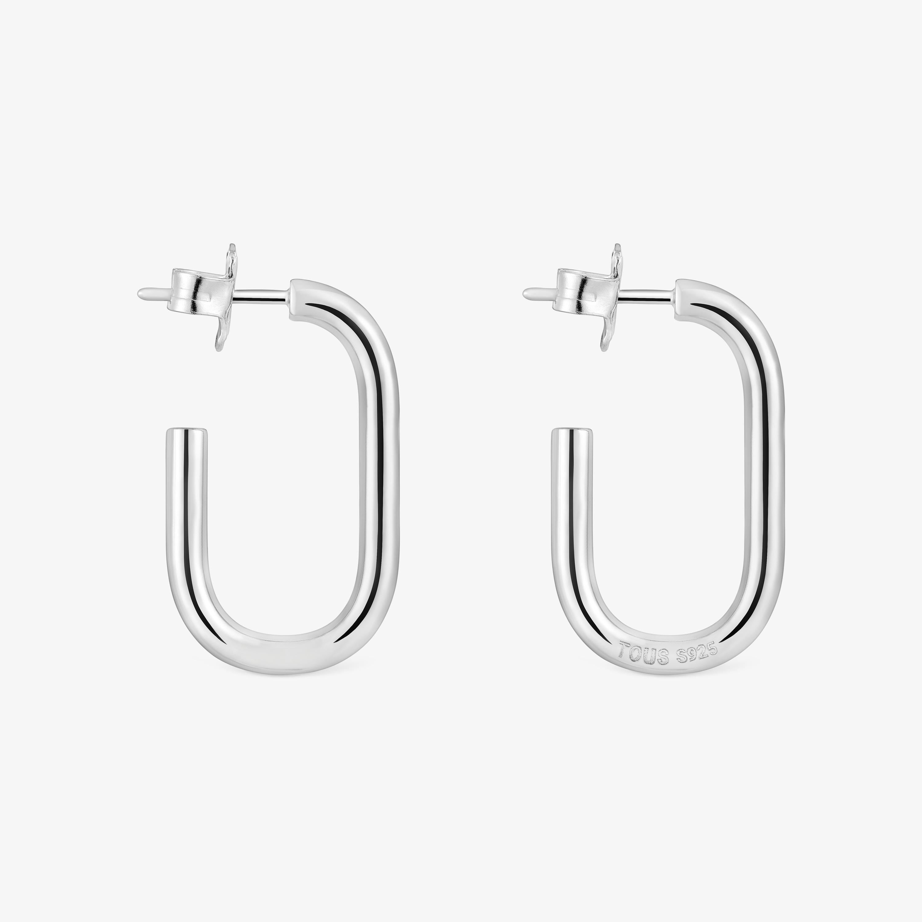 Long  mm silver Hoop earrings TOUS Basics