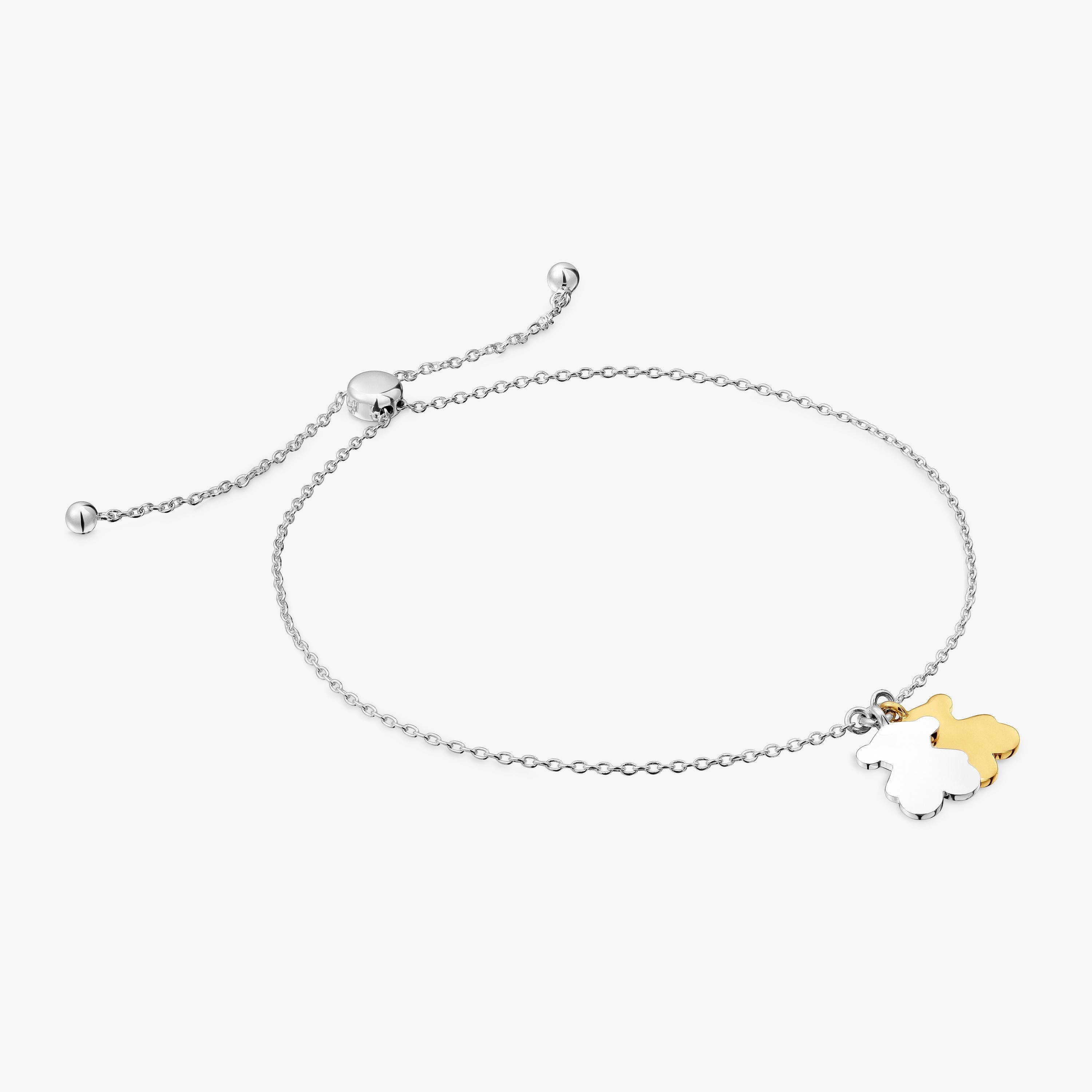 Sweet Dolls two-tone chain bear Bracelet