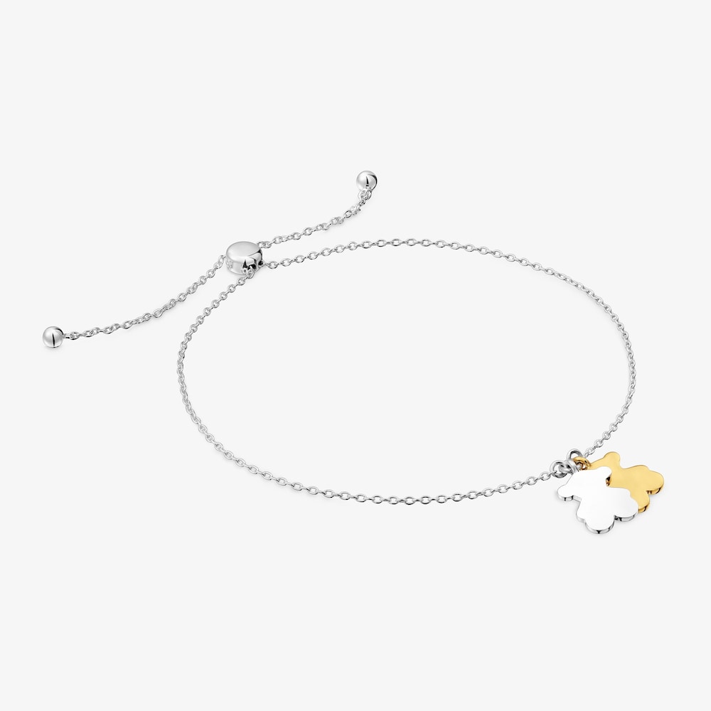 Dvojfarebn&yacute; retiazkov&yacute; N&aacute;ramok s medved&iacute;kom Sweet Dolls