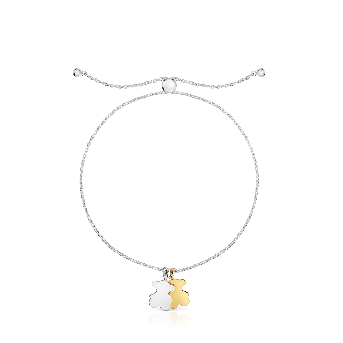 Pulsera oso cadena bicolor Sweet Dolls Pulsera oso cadena bicolor Sweet Dolls