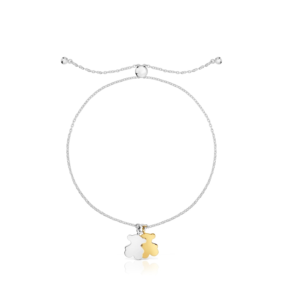 Sweet Dolls two-tone chain bear Bracelet image number 1