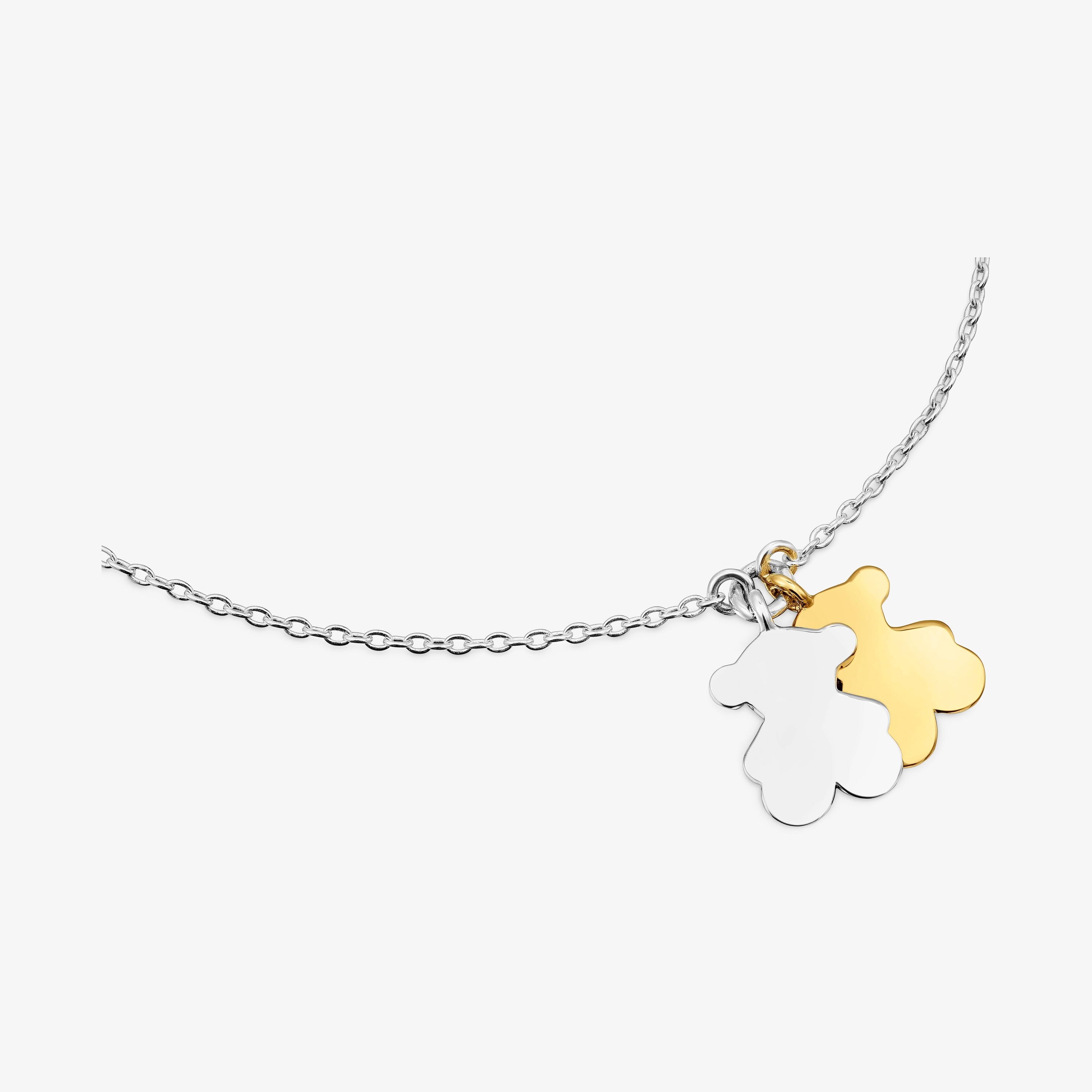 Sweet Dolls two-tone chain bear Bracelet