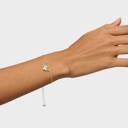 Pulsera oso cadena bicolor Sweet Dolls