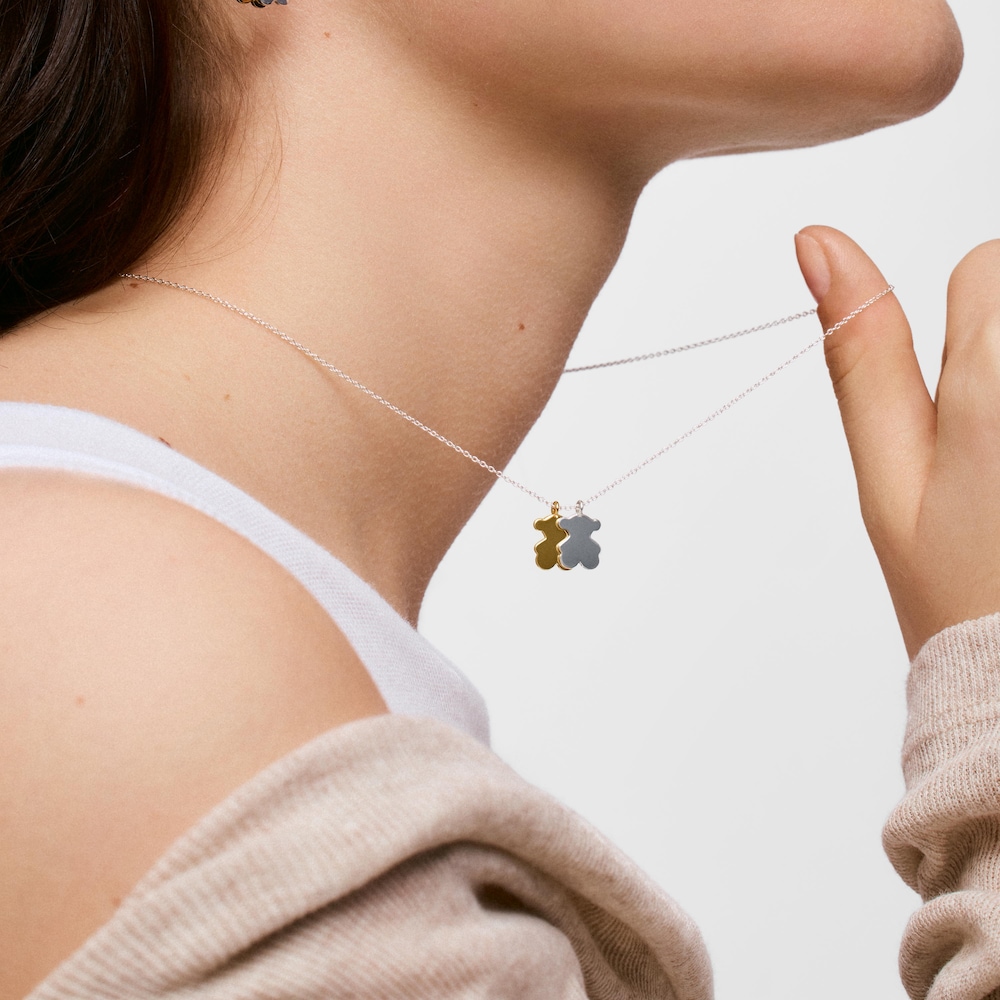 Sweet Dolls short two-tone Necklace with motifs