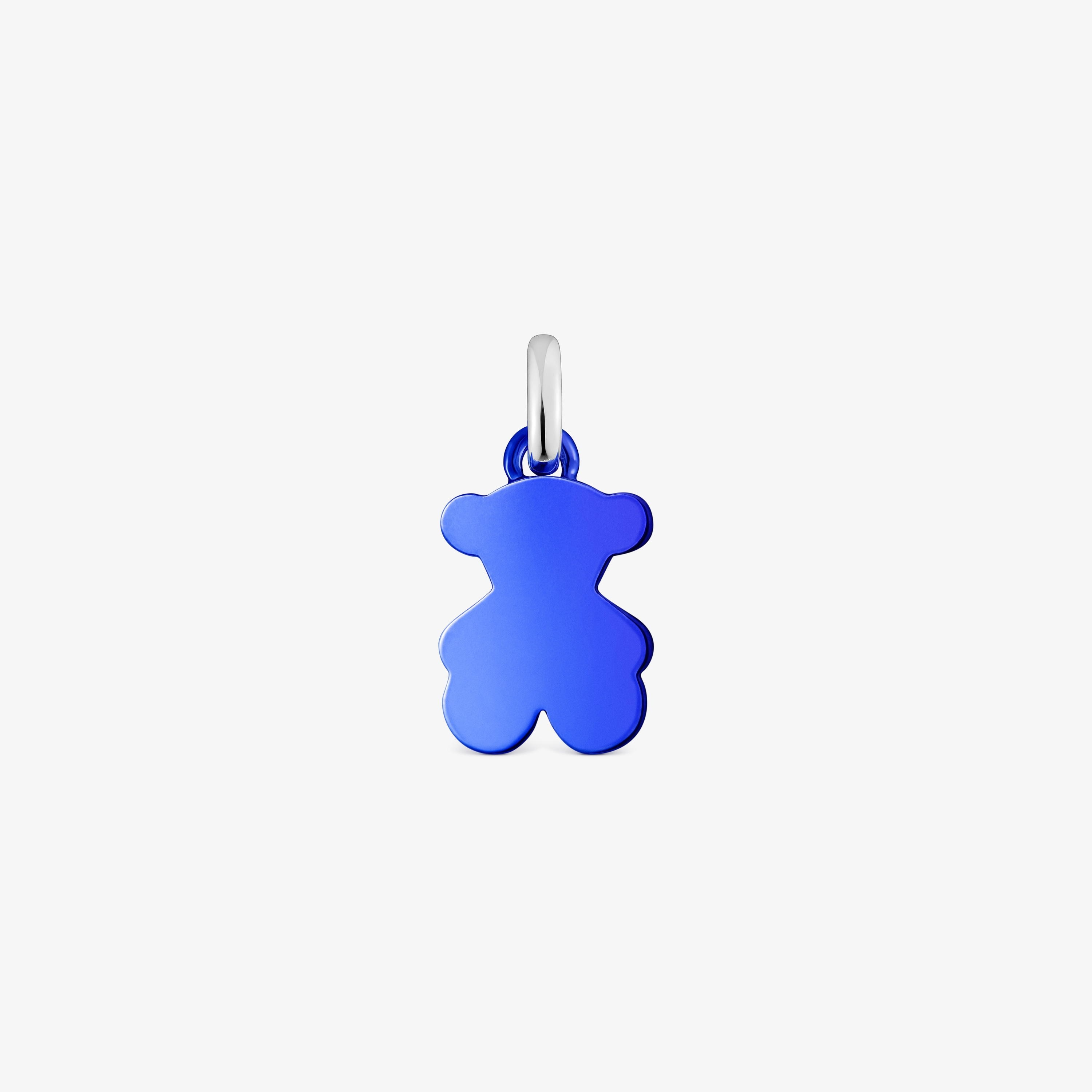 Small blue steel bear Pendant Sweet Dolls