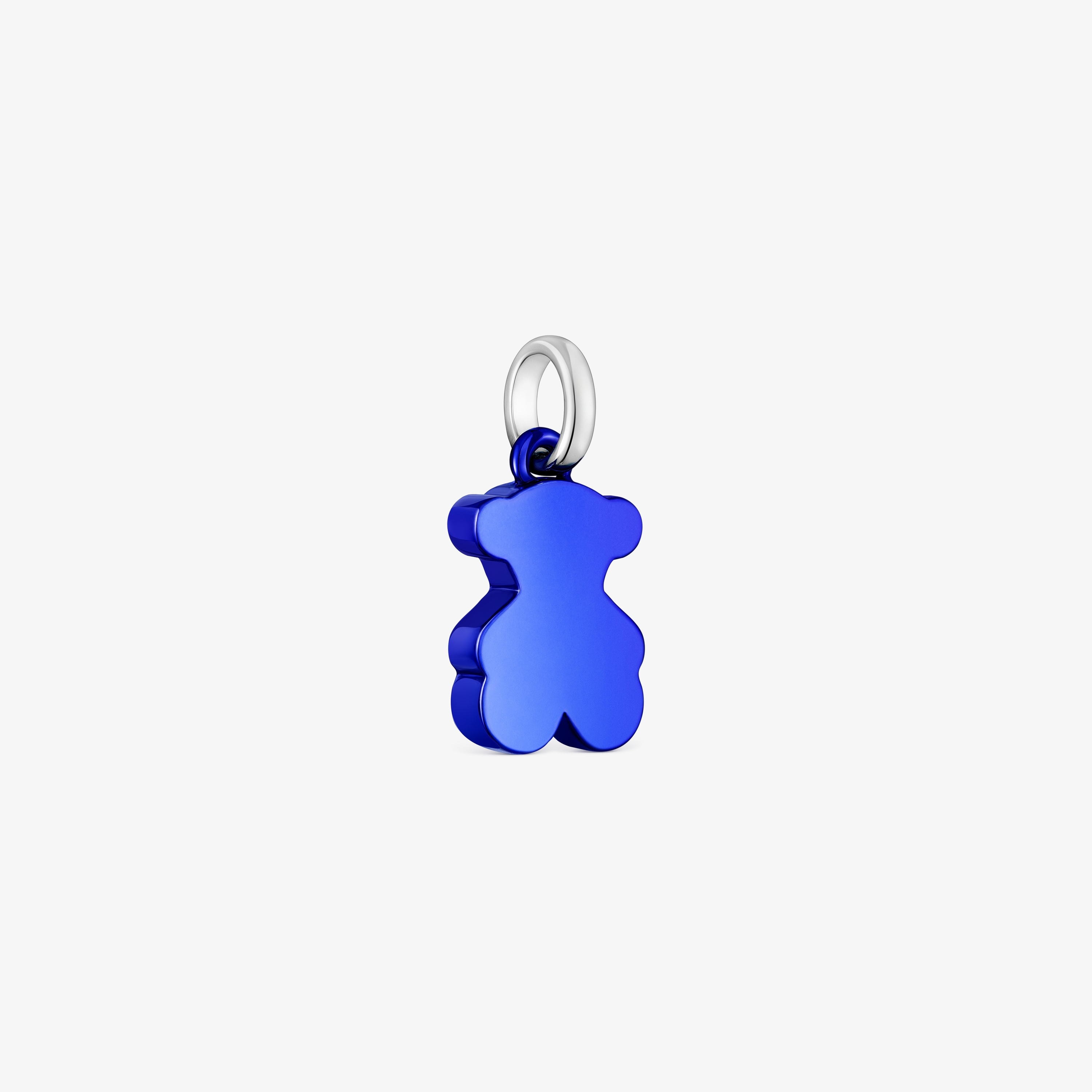 Small blue steel bear Pendant Sweet Dolls