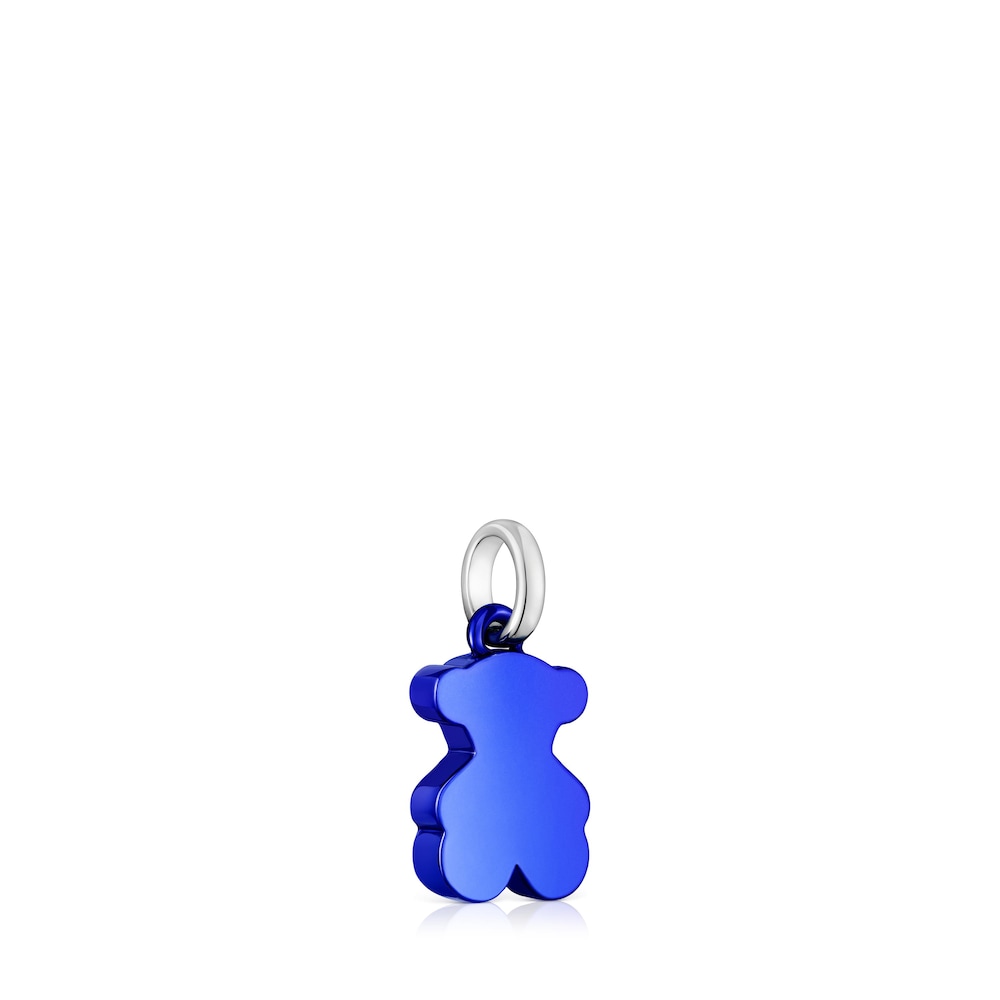 Colgante oso pequeño de acero en color azul Sweet Dolls image number 1