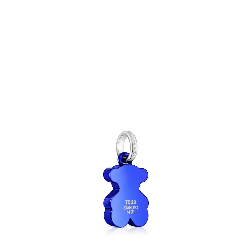 Colgante oso pequeño de acero en color azul Sweet Dolls image number 2