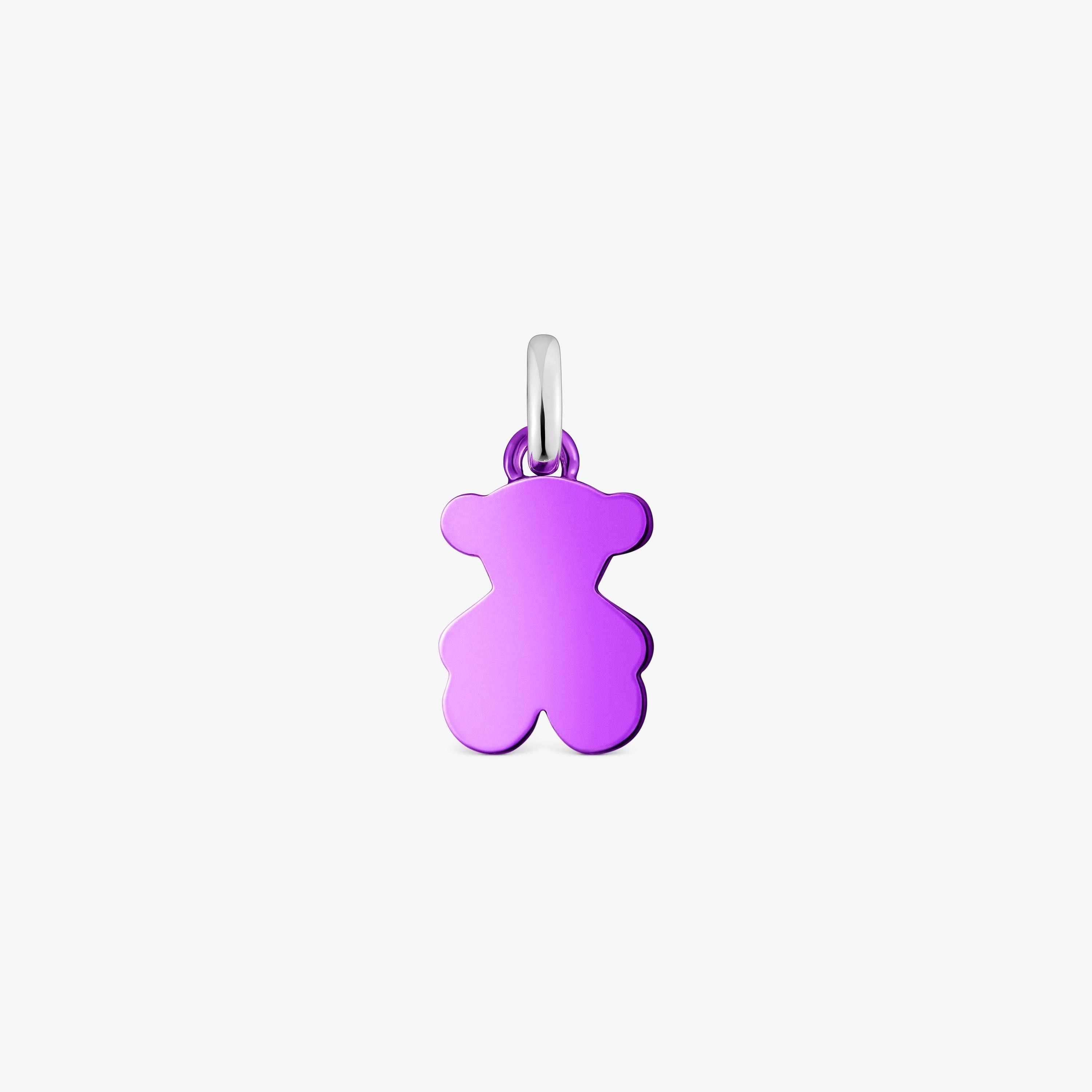 lilac-colored steel bear Pendant Sweet Dolls