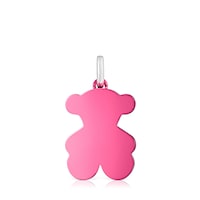 Medium pink steel bear Pendant Sweet Dolls