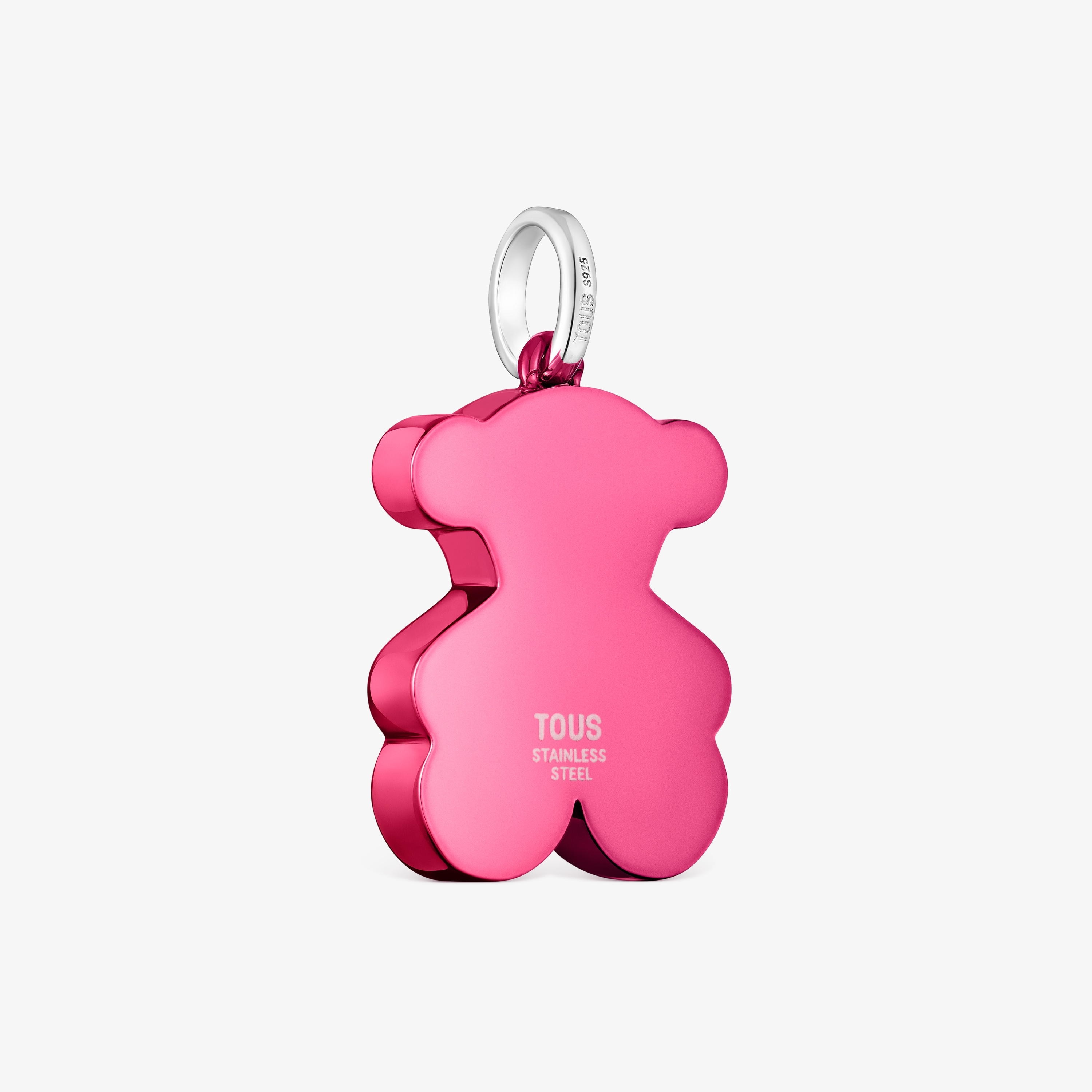 Medium pink steel bear Pendant Sweet Dolls