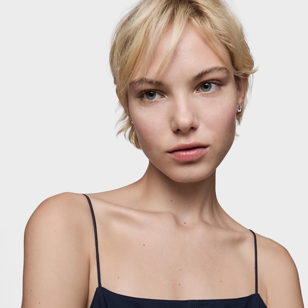 8&nbsp;mm strieborn&eacute; N&aacute;u&scaron;nice s&nbsp;mot&iacute;vom medved&iacute;ka s&nbsp;fialov&yacute;m syntetick&yacute;m zaf&iacute;rom Color Bear LGG