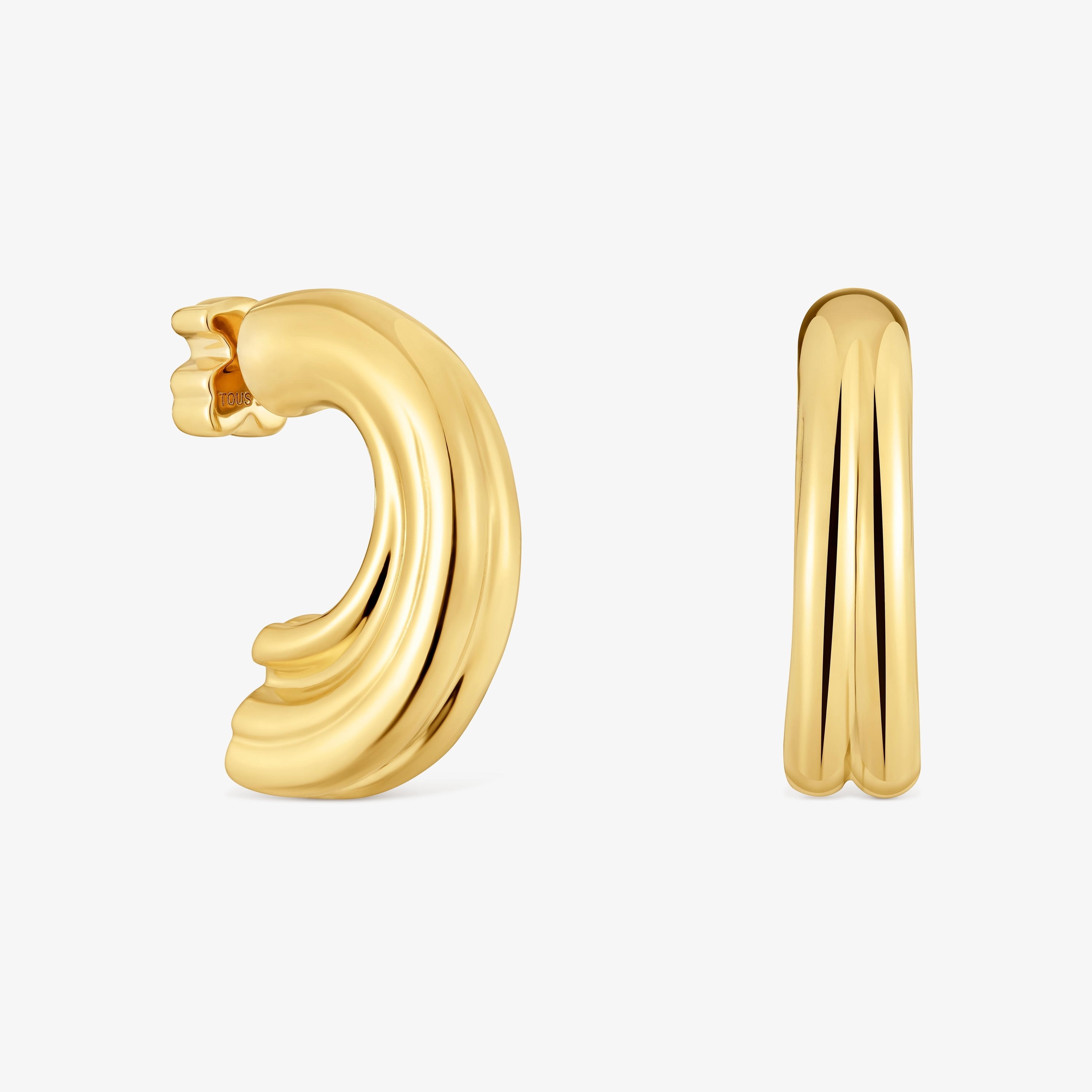 18K gold vermeil Hoop earrings with bear motif TOUS 1950