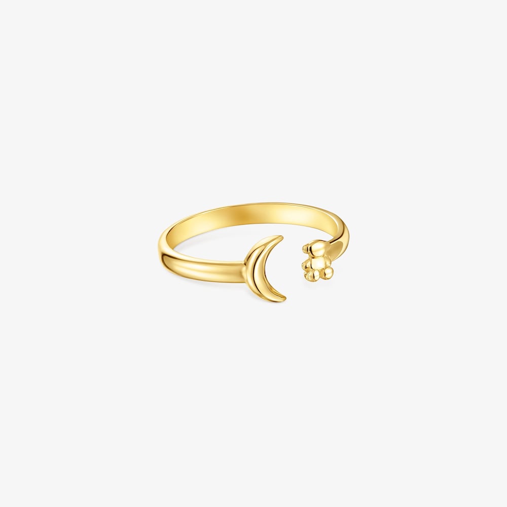 18K gold vermeil with rhodolite Ring set Claws