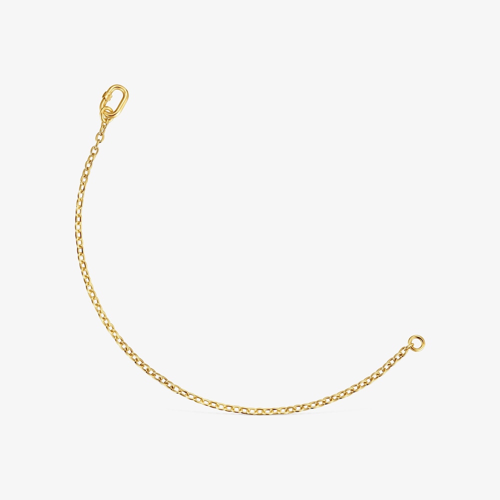 Pulsera cadena gruesa de oro Hold Oval