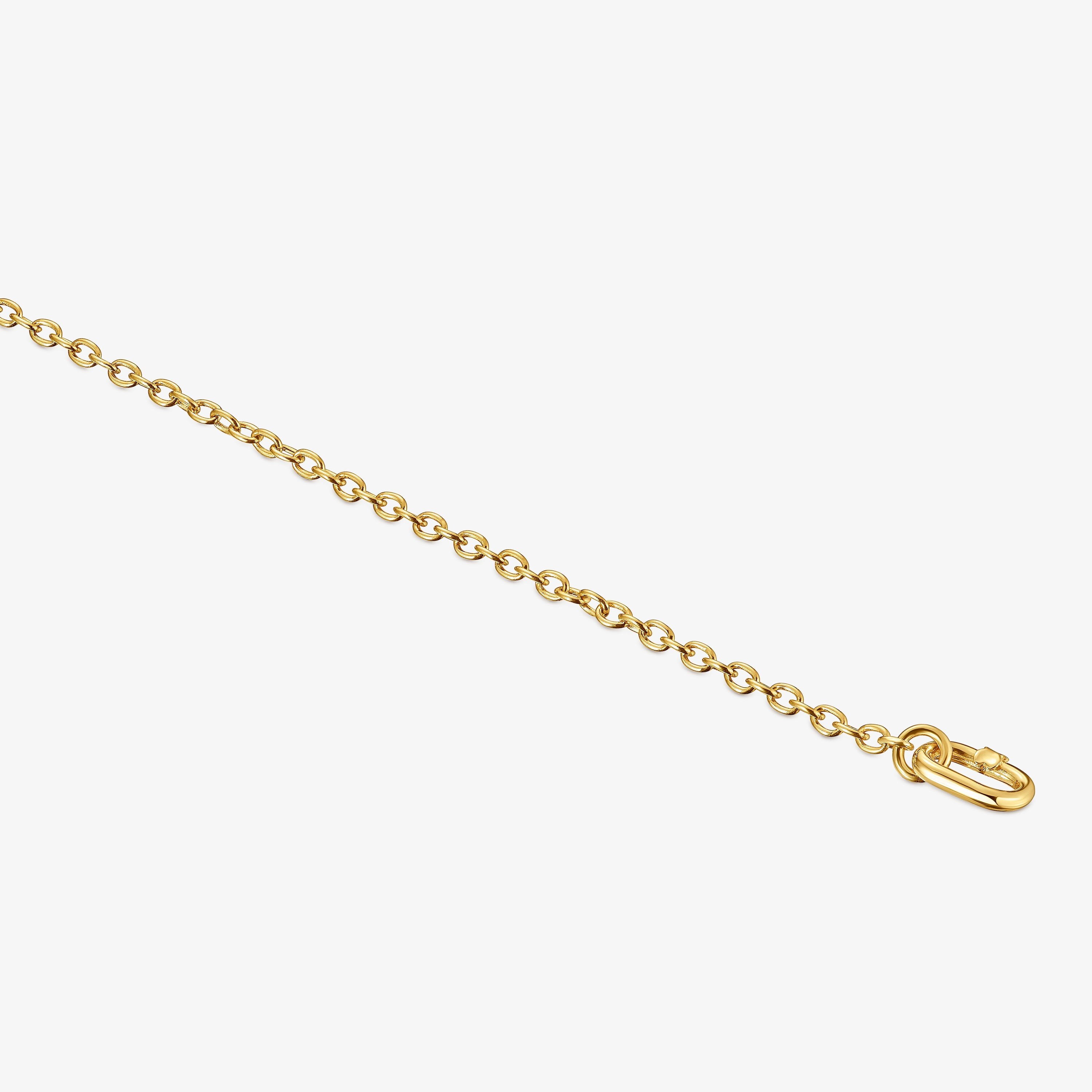 Hold Oval 18K solid gold chunky chain Bracelet
