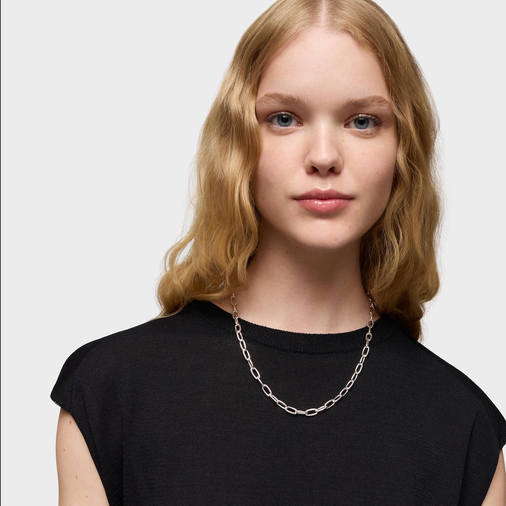 Collar corto de plata Sweet Dolls