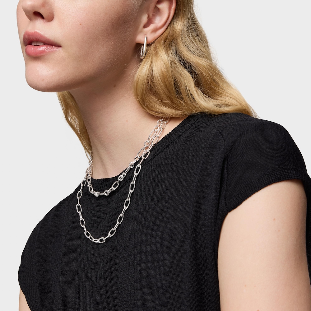 Collar corto de plata Sweet Dolls