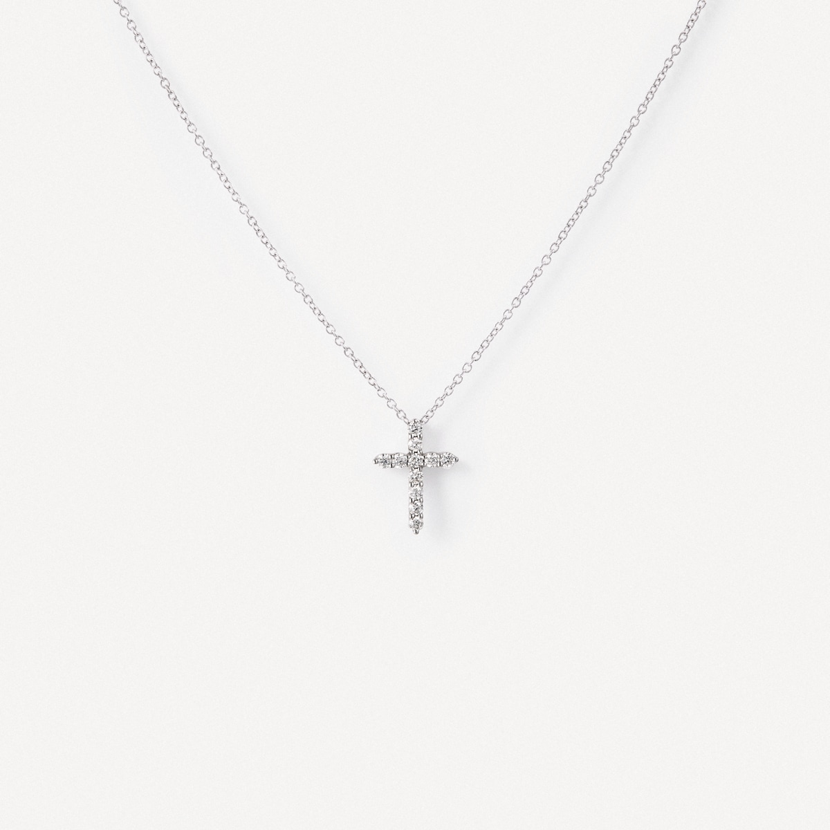 Tous - Collar Cruz De Oro Blanco Con Diamantes Tous Atelier - Transparente