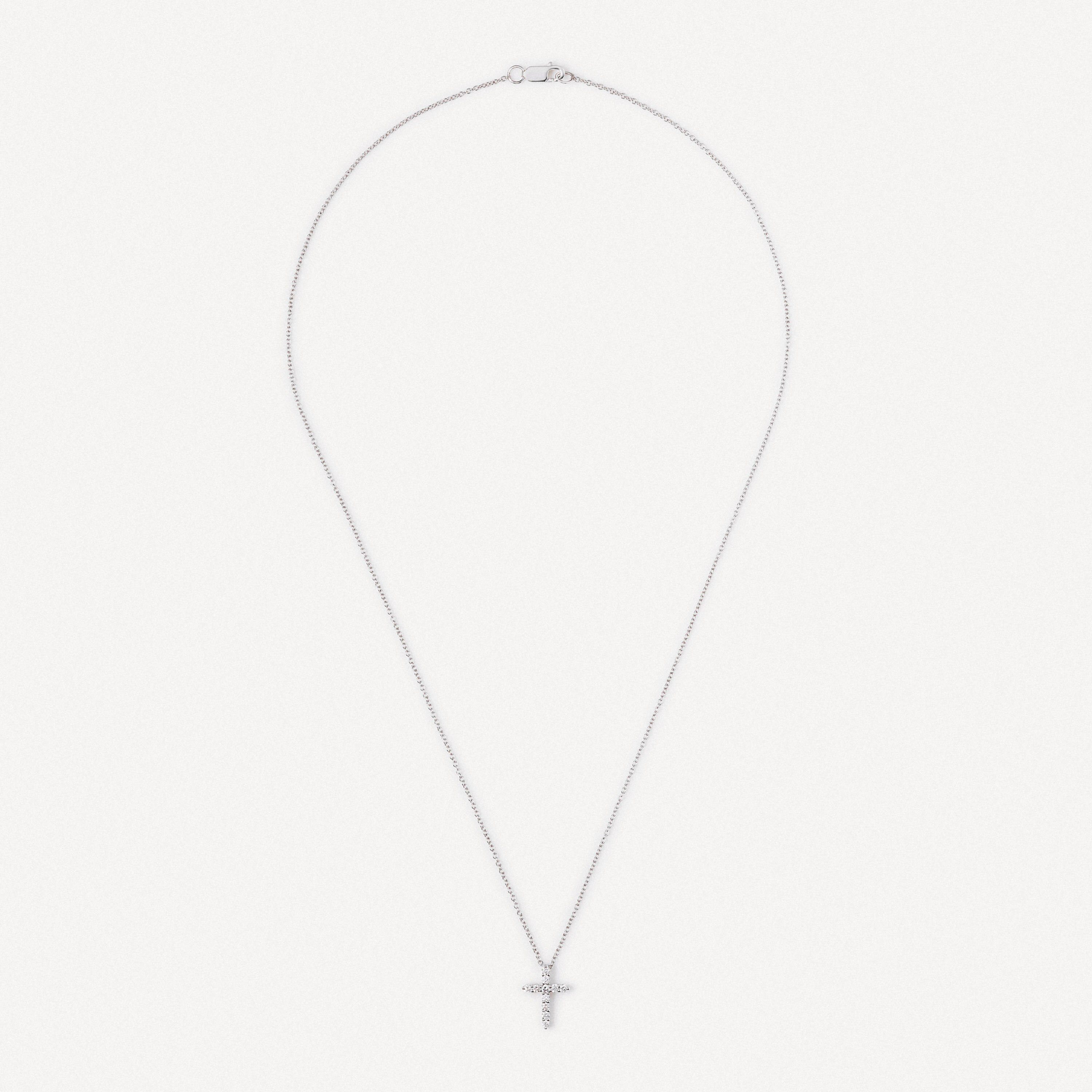 White gold cross Necklace with diamonds TOUS ATELIER
