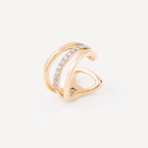 Gold, white gold and diamond Earcuff TOUS ATELIER