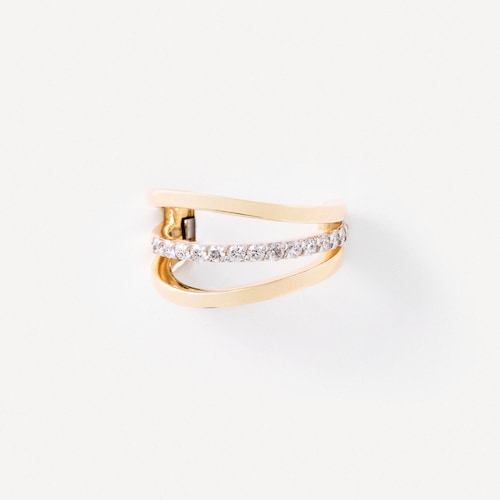 Gold, white gold and diamond Earcuff TOUS ATELIER