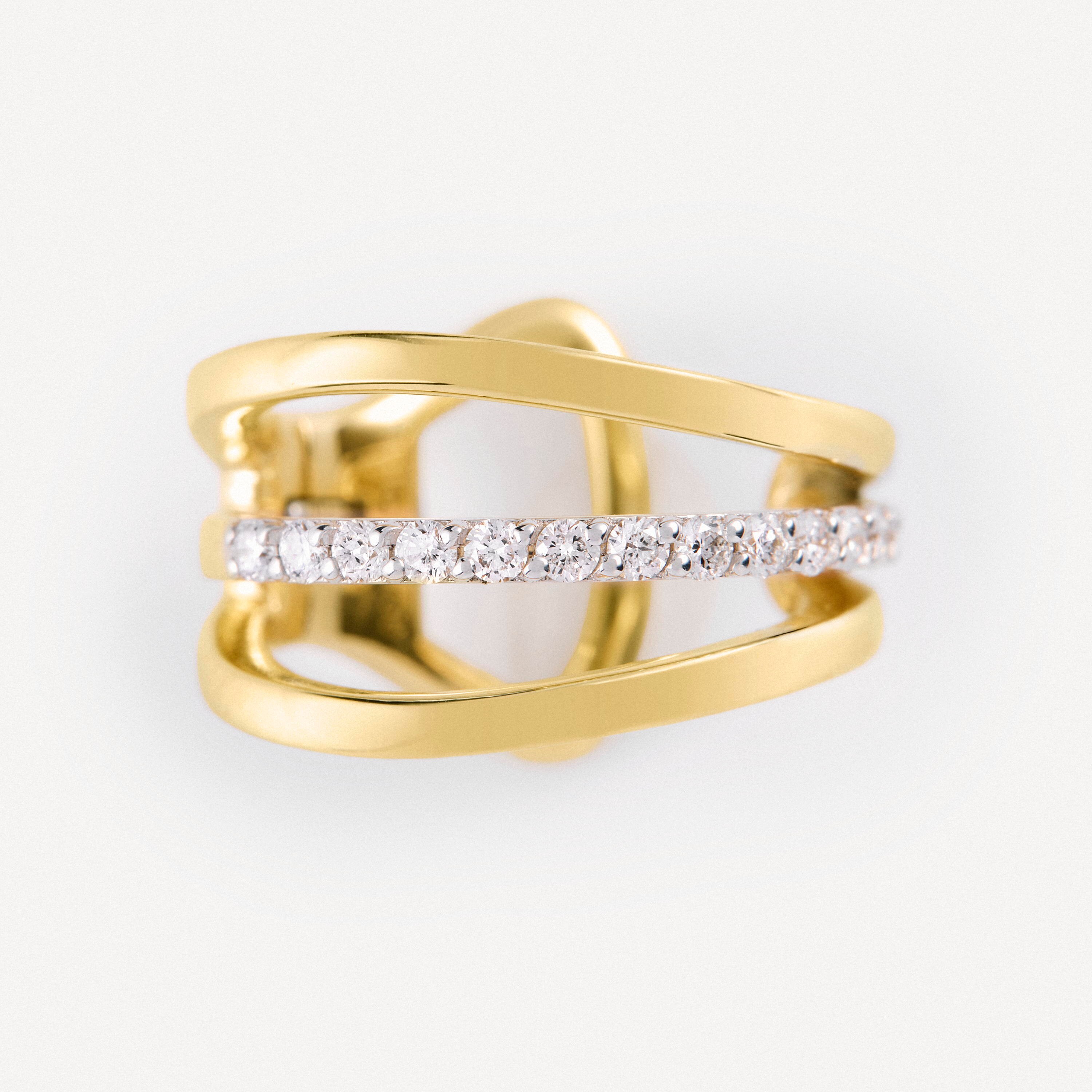 Gold, white gold and diamond Earcuff TOUS ATELIER