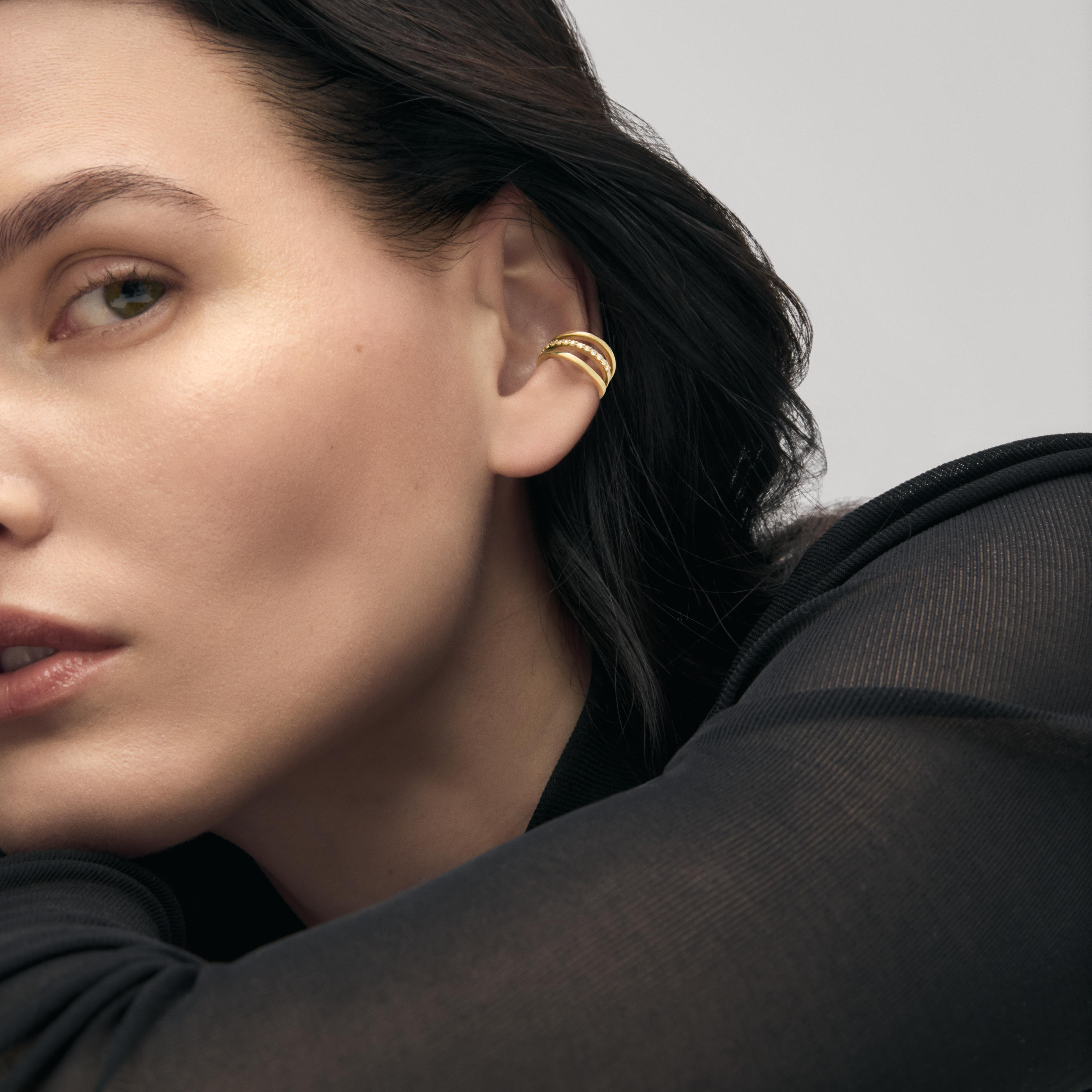 Gold, white gold and diamond Earcuff TOUS ATELIER