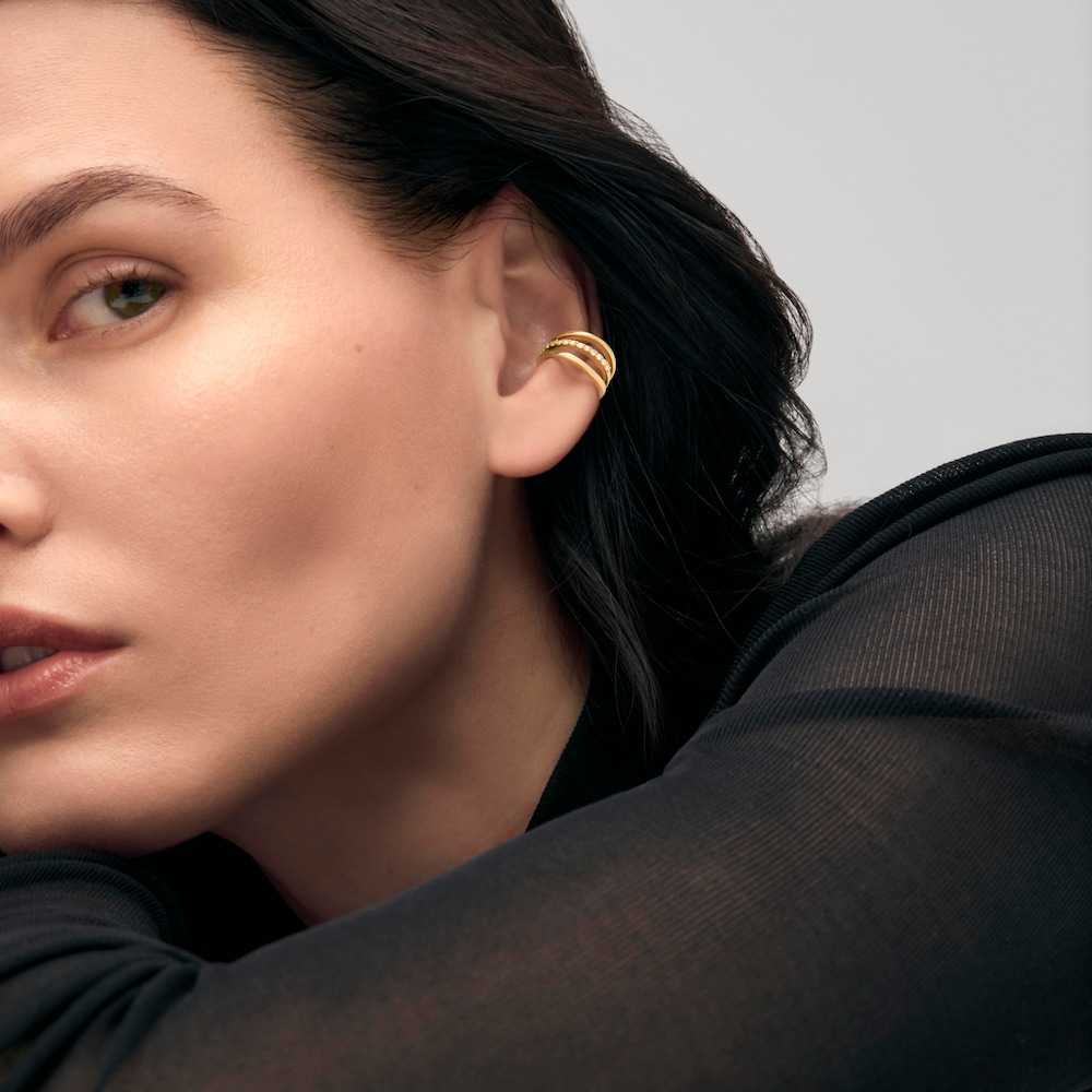 Earcuff de oro, oro blanco y diamantes TOUS ATELIER