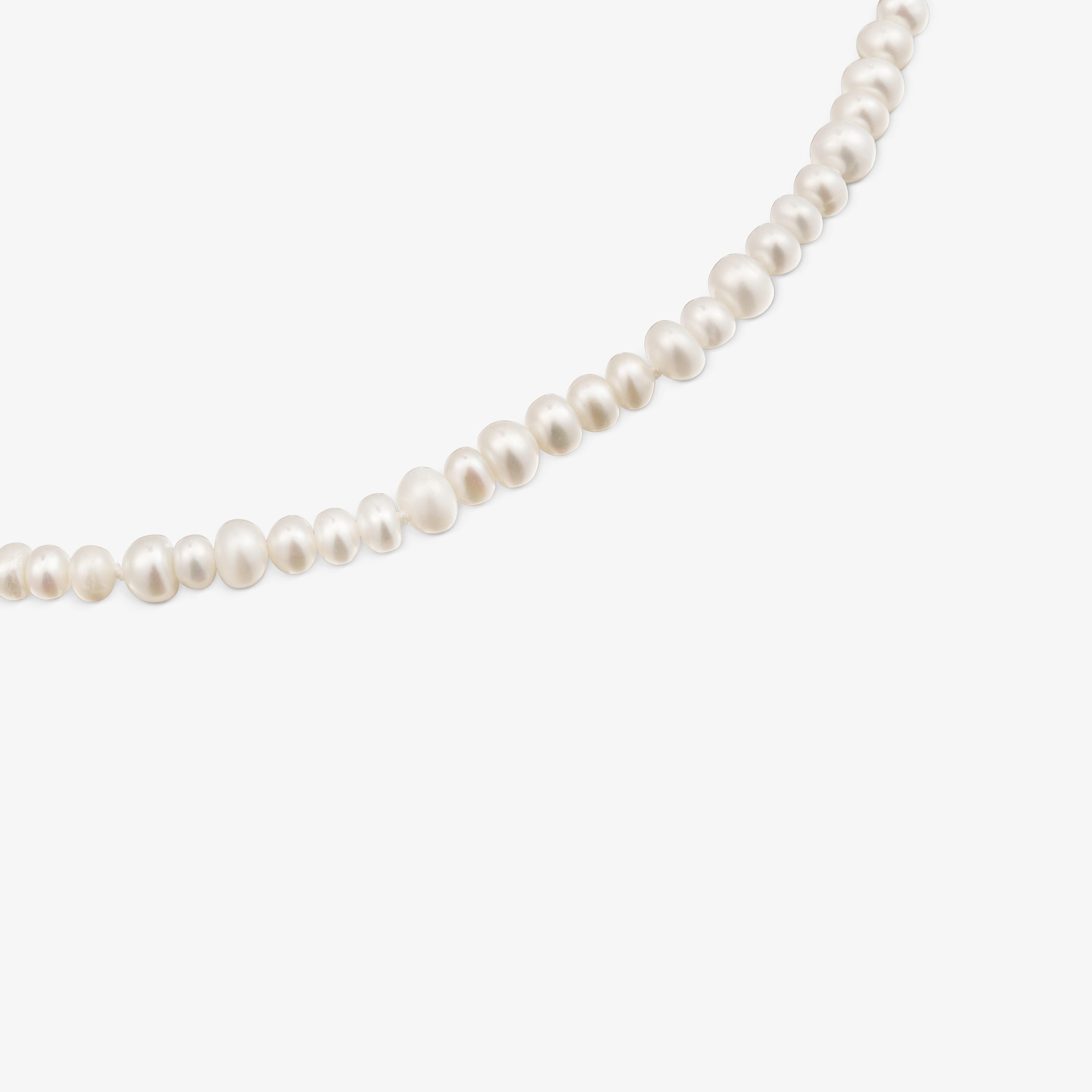 Silver Necklace with cultured pearls Sweet Dolls