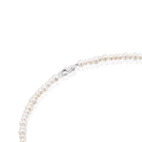 Silver Necklace with cultured pearls Sweet Dolls