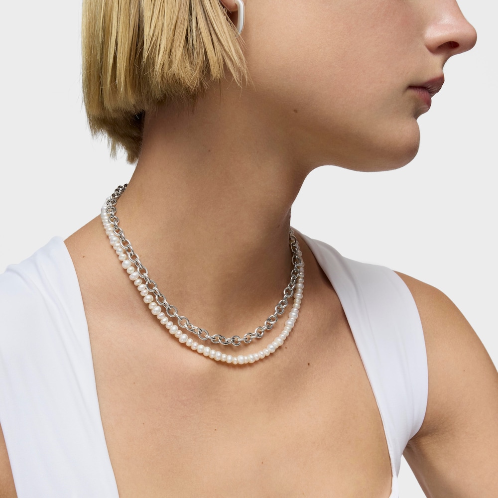 Collar de plata y perlas cultivadas Sweet Dolls